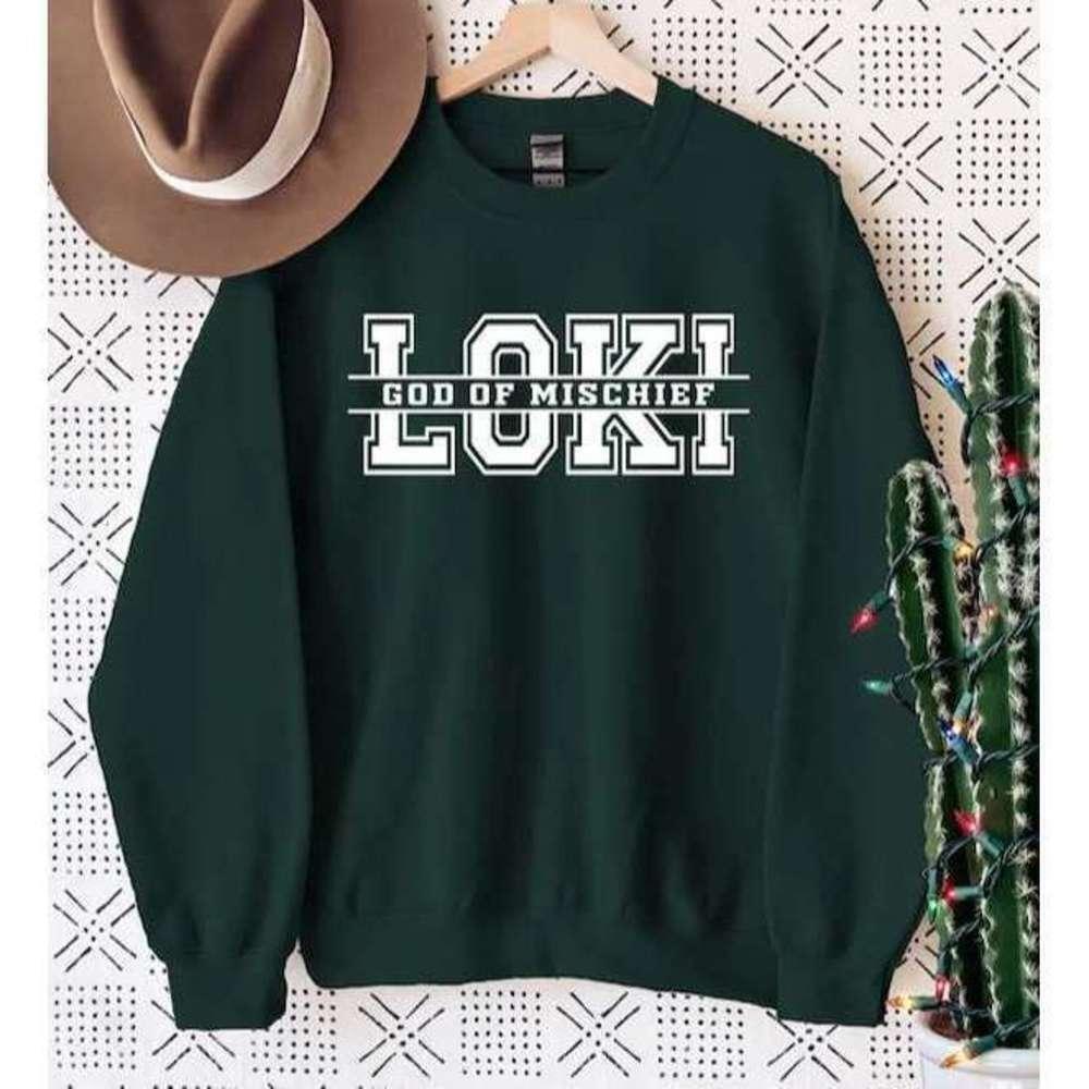 Loki God Of Mischief Marvel Character Graphic Sweatshirt